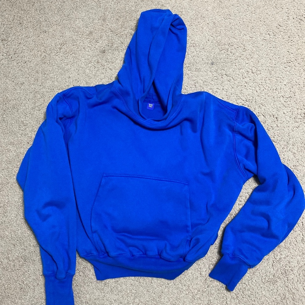 Blue Yeezy Gap Perfect Hoodie Size S
